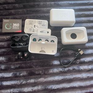 Sony 360 Reality Audio 1000X Series Wireless Noise-Canceling Earbuds - Black